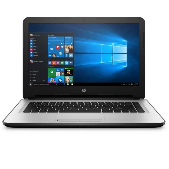 HP PC Portable 14-am000nf- Blanc-14 - 2Go de RAM - Windows 10 - Intel®  Celeron® N3060 - Intel HD 400 - Disque dur eMMC 32 Go - Cdiscount  Informatique