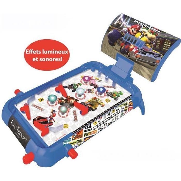 MARIO KART - Flipper Électronique - Effets lumineux et sonores - LEXIBOOK -  Cdiscount Jeux - Jouets