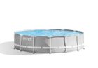 Kit Piscine hors sol tubulaire INTEX - Pris Frame - 427 x 107 cm - Ronde (Livrée avec pompe, bâche et échelle) - 26720NP