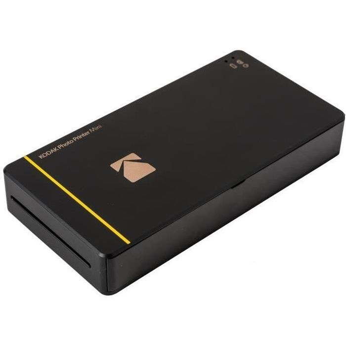 KODAK PHOTO PRINTER MINI Imprimante photo WiFi – Compatible iOS et Android – Noir