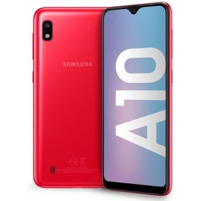 Vente Téléphone portable Samsung Galaxy A10 32 go Rouge - Double sim pas cher Vente Téléphone portable Samsung Galaxy A10 32 go Rouge - Double sim pas cher