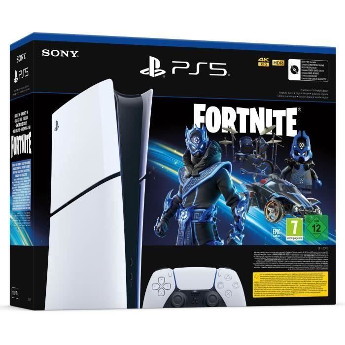 Sony Computer Entertainment Pack PS5 Digital : Console PlayStation 5 (Modèle Slim) + Fortnite® Cobalt Star