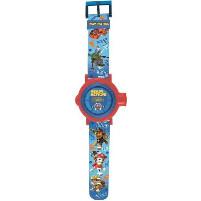 Lexibook Montre Bracelet Ajustable La PatPatrouille Projections de 20 Images Ecran Digital