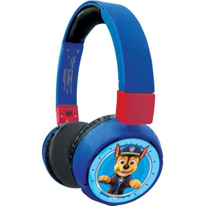 PAT' PATROUILLE - Casque 2 en 1 Bluetooth® - Filaire confortable et pliable pour enfants avec limita