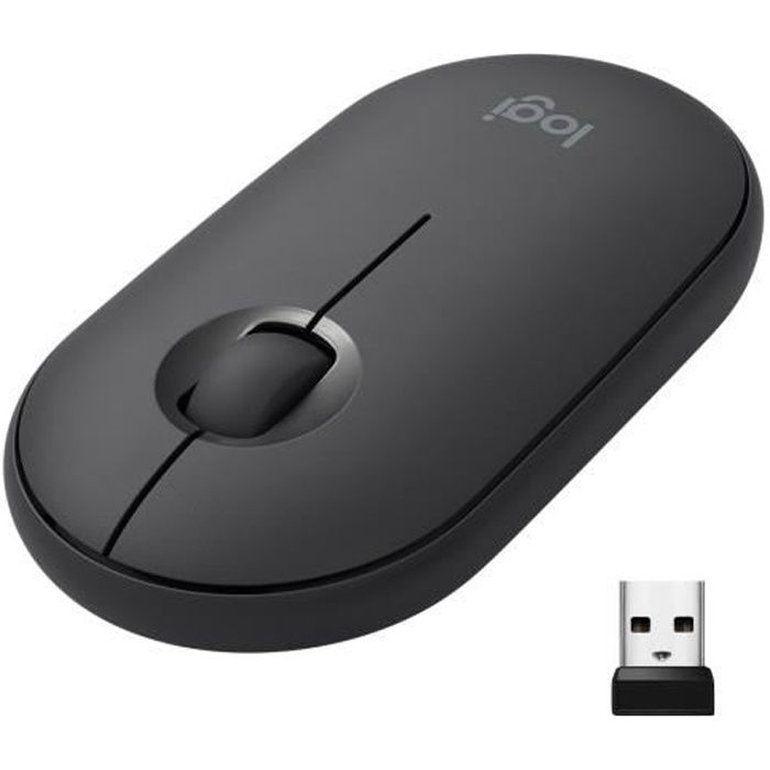 Souris sans fil - Logitech - M350 Pebble - Bluetooth - silencieuse - Noir Souris sans fil - Logitech - M350 Pebble - Bluetooth - silencieuse - Noir
