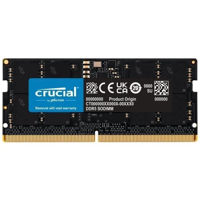 CRUCIAL Mémoire RAM DDR5 4800 MT/ CL40 SODIMM - vue 10