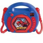 Lecteur CD Karaoké SpiderMan - LEXIBOOK - 2 micros inclus - Bleu - Enfant