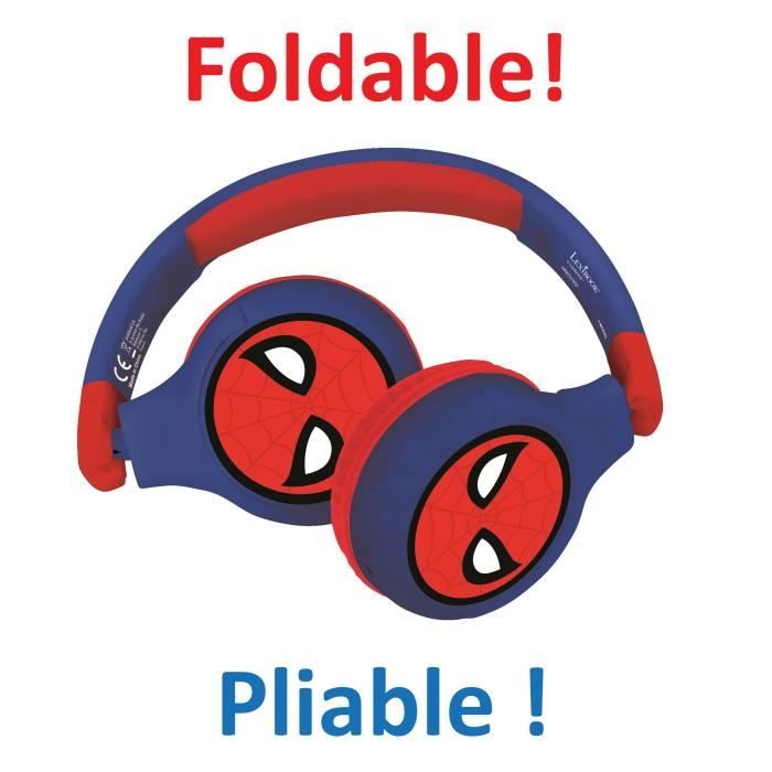 LEXIBOOK Casque audio enfant Bluetooth et filaire Pat Patrouille,  microphone