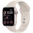 Apple Watch SE GPS (2e génération) - 40mm - Boîtier Starlight Aluminium - Bracelet Starlight Sport Band Regular-0