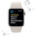 Apple Watch SE GPS (2e génération) - 40mm - Boîtier Starlight Aluminium - Bracelet Starlight Sport Band Regular-3