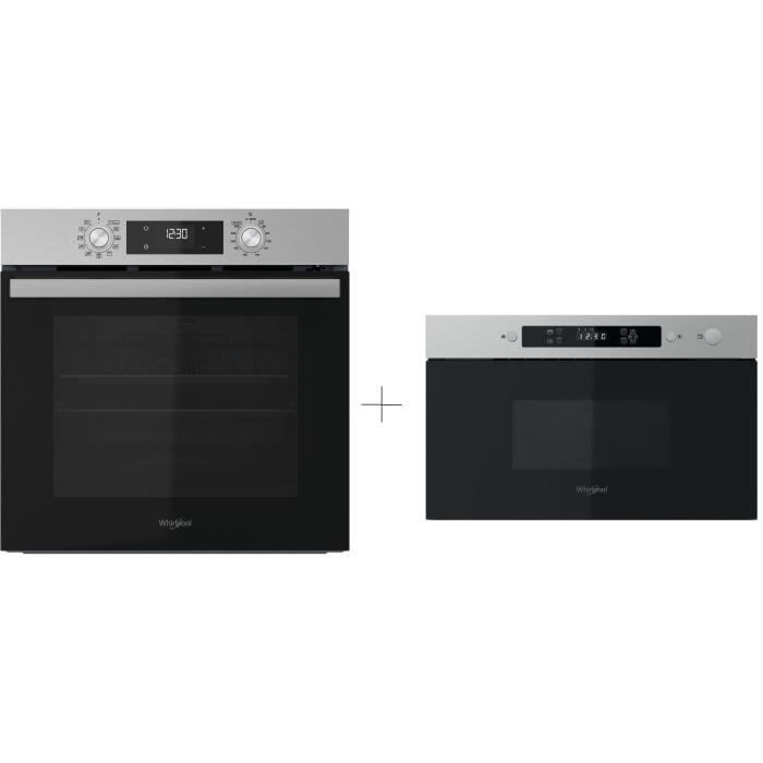Four encastrable Pyrolyse + Hydrolyse Multifonction WHIRLPOOL OMR58RU0SX Inox Porte froide 595 x 551 x 583 cm - vue 2