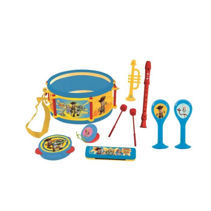 Kid Lot de 3 Percussions Enfant 1 Tambourin Paire Maracas Paire Castagnettes