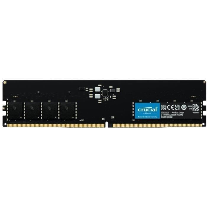 Mémoire RAM – CRUCIAL – DDR5-4800 UDIMM – 32 Go (CT32G48C40U5)