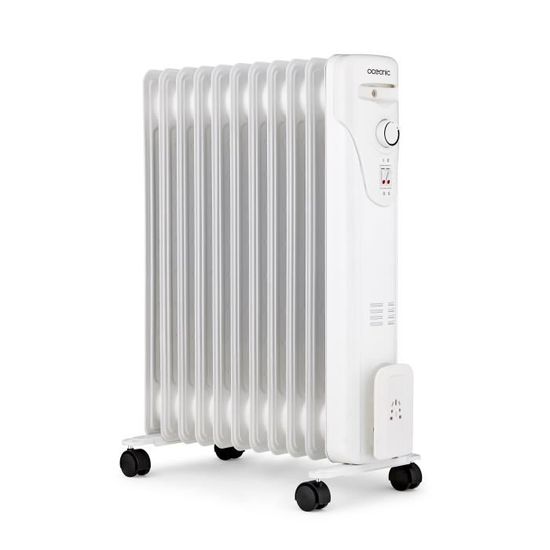Pro Breeze Omniwarm Radiateur à Bain D'huile 2500w Avec 11 Ailettes Mode Eco Et Affichage Numerique Noir