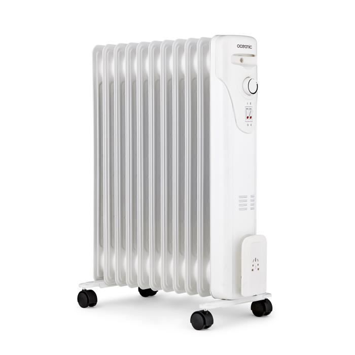 Radiateur électrique bain dhuile OCEANIC 3 puissances 11 éléments Mobile