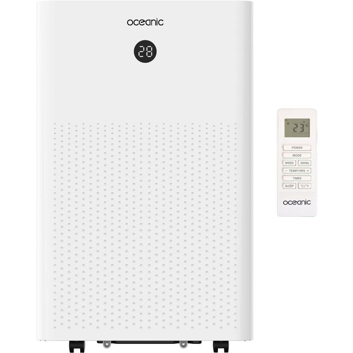 Climatiseur mobile réversible 14000 BTU OCEANIC Déshumidificateur Programmable Classe énergétique A