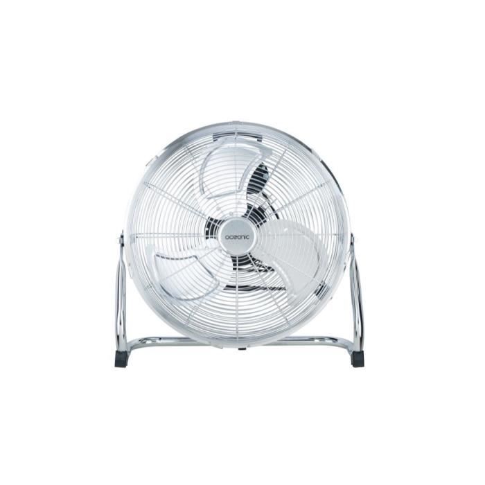 Ventilateur industriel de sol Brasseur d'air OCEANIC 3 vitesses Ø 45 cm Chromé Lot de 2 - vue 3