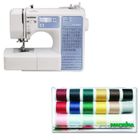 BROTHER FS100WT Machine à coudre électronique - 100 pts + Boîte de 18 bobines fil de couture MADEIRA - 200 m