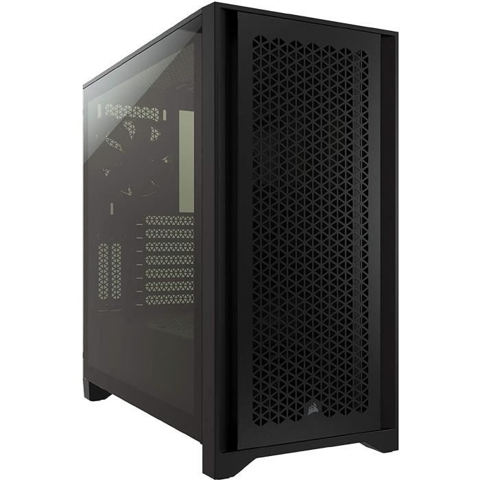 PC Case Boîtier PC Gaming - CORSAIR - 4000D Airflow - Moyen Tour - Verre trempé - Noir (CC9011200WW)