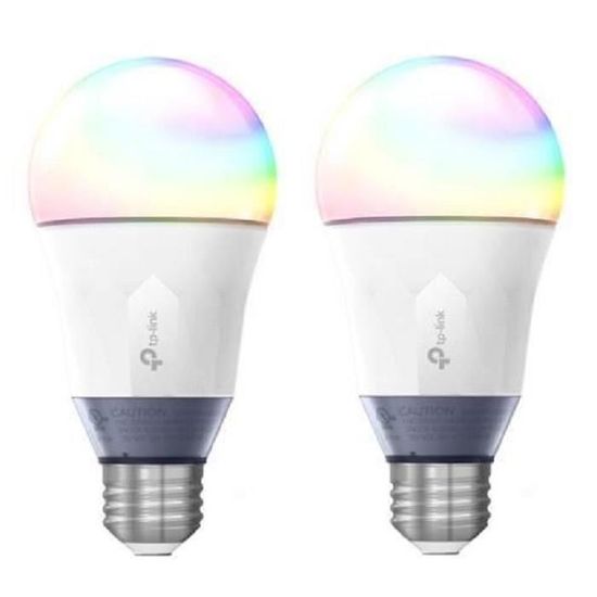 TP-LINK Lot de 2 Ampoules LED LB130 connectées Wi-Fi E27 avec changement de couleur, de blanc et de luminosité