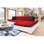 Canapé Dangle Convertible Tissu Et Pu Sury Angle Droit