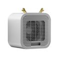 Mini climatiseur – Nosheir – USB silencieux portable – Bureau camping – Gris