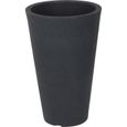 XXL planting column anthracite conical - 70x40 cm-0
