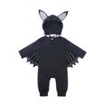 Bébé Garçon Combinaison Halloween À Thème Manches Longues Hoodies Bat Conception Barboteuse Pour Nouveau-Né CASQUE - ECOUTEURS-0