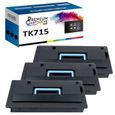 Toner TK715 1T02GR0EU0 Noir x3 Compatible pour Kyocera KM 3050 Kyocera KM 4050 Kyocera KM 5050-0
