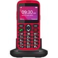 Téléphone mobile portable senior S520 ROUGE TELEFUNKEN 2G-0