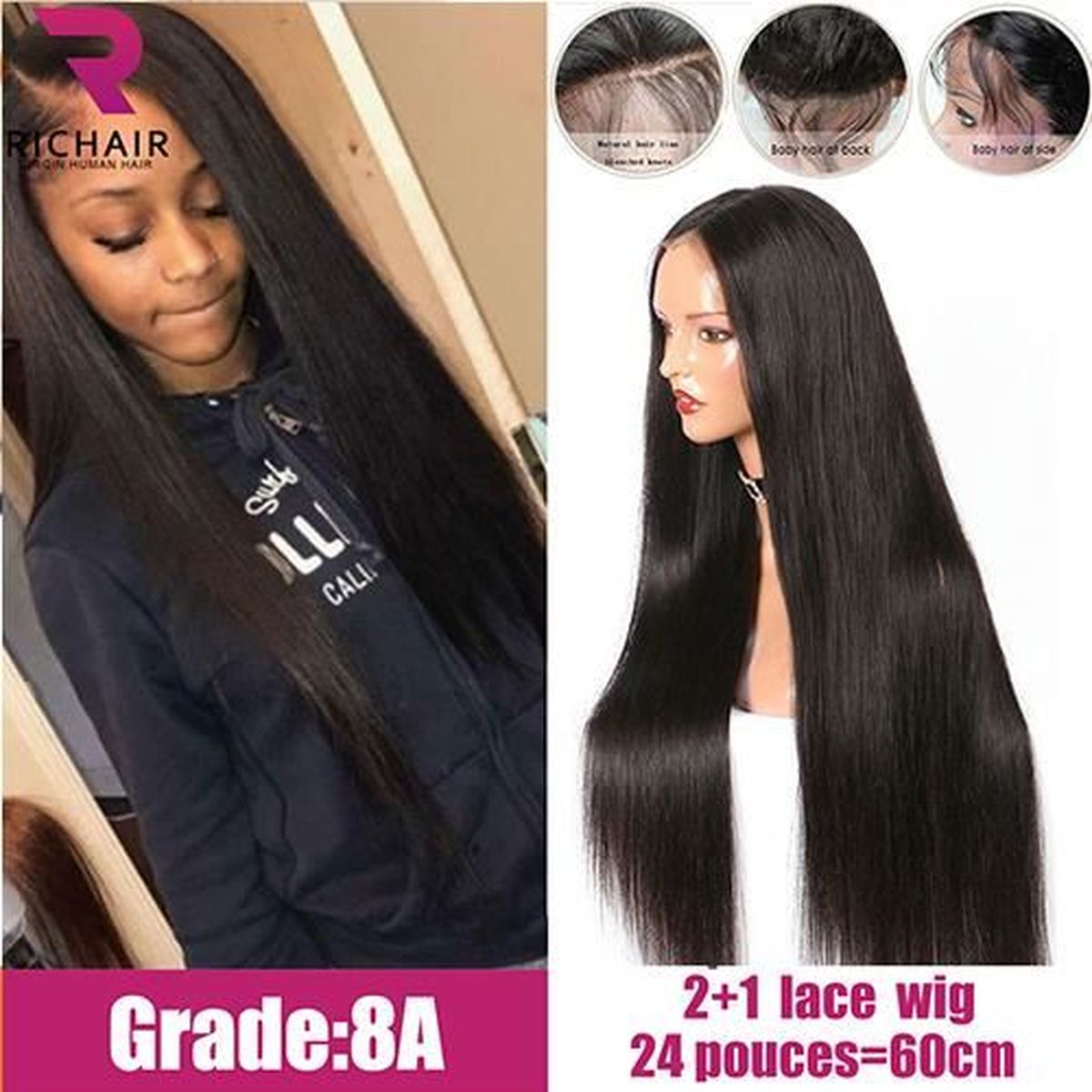 Wig 24 pouce Clearance