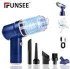 FUNSEE Aspirateur à Main sans Fil,4En1-15000Pa-4000mAh,Base de Chargement Rapide,Lumière LED,Pour Nettoyer les Voitures et Les Ordinateurs