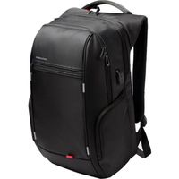 Kingsons 15.6” luxe Notebook sac à dos noir voyage externe USB charge pour homme