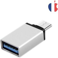 Adaptateur USB C vers USB A 3.0 OTG Aluminium USB Type C Connecteur pour MacBook Pro 2018 / 2017 / 2016 , Galaxy S8/S8+ etc