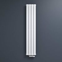 Radiateur à Eau Chaude Mural Mai & Mai FV Blanc 160x31 - Design Vertical en Acier