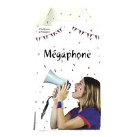 Mégaphone - COTILLONS D'ALSACE - 16 cm - Fonction speak - Bouton music - Norme CE