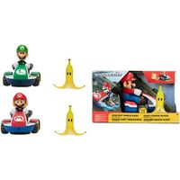 Voiture Mario Kart Toupie avec Banane - JAKKS - Modèle Aléatoire - Mixte - Rouge - Enfant - 3 ans