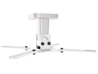 Meliconi - Support plafond Blanc PRO 100 pour vidéoprojecteur - Rotation à 360° - Inclinaison à 45° - Poids maximum supporté : 15kg