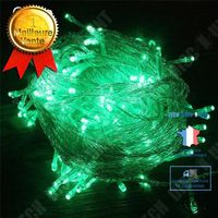TD® Guirlandes Lumineuses LED,400LED 50M Guirlande d'Eclairage,8 Modes Chaîne de Lampes pour Noël,Fête,Mariage (Vert)