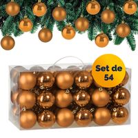 Lot 20 Boules De Noël Cuivre En Verre 6-7 Cm CASA - Déco Contemporaine
