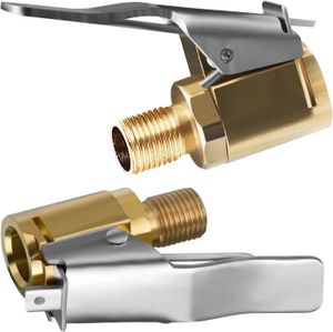 Lot De 2 Embouts De Gonflage En Laiton - 8mm - Pour Pneus De Voiture - Neuf