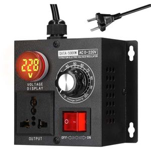 Régulateur De Vitesse Variable AC 220V/110V Avec Interrupteur - Pour Moteurs