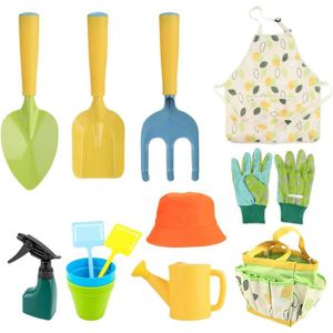 PELLE Ensemble de jardinage pour enfants, outils de jardinage pour enfants, ensemble de jardinage pour tout-petits 11 pièces A150