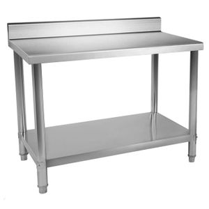 table inox 70 70 cm cdiscount