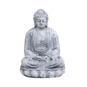 T/ête de Bouddha r/ésistant au gel figurine en pierre 32 cm coul/é en pierre