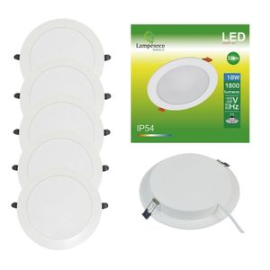 Spot LED Encastrable Carré 18W - Blanc Neutre 4200K, Pour Intérieur, Marque JANDEI