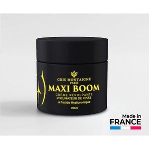 SOIN BUSTE Gris Montaigne Maxi Boom Crème Répulpante Volumatrice Fesses 250ml