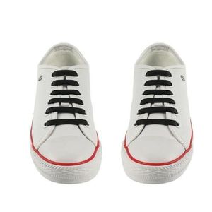 Lacets élastiques Caoutchouc Silicone Sport Chaussures De Loisirs Chaussures GOLD noir Sil