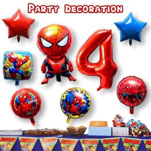 2.2 M Ultimate Spider-Man Joyeux Anniversaire Bannière Super Hero Décorations de fête