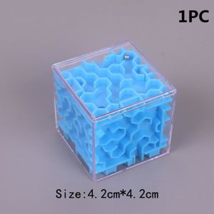 PUZZLE Bleu 4.2CM 1PC - TOBEFU Cube Magique Labyrinthe 3D